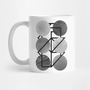 Planets, geometric art Mug